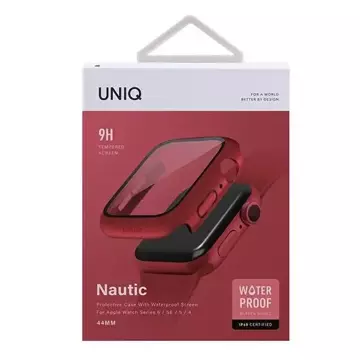 UNIQ Nautic Schutzhülle für Apple Watch Series 4/5/6/SE 44mm rot/rot