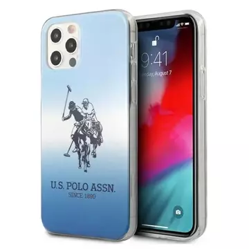 US Polo Gradient Collection iPhone 12/12 Pro 6,1" Handyhülle Blau Blau