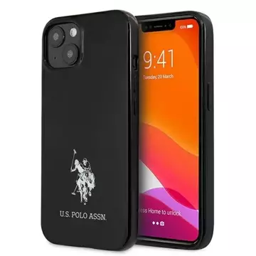 US Polo Hardcase Horses Logo Handyhülle iPhone 13 mini 5,4" Schwarz Schwarz