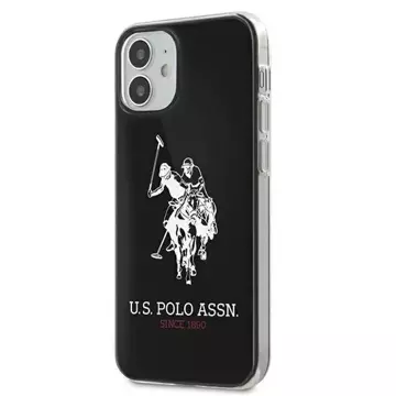 US Polo Shiny Big Logo iPhone 12 mini 5,4" Handyhülle Schwarz Schwarz