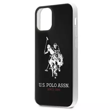 US Polo Shiny Big Logo iPhone 12 mini 5,4" Handyhülle Schwarz Schwarz