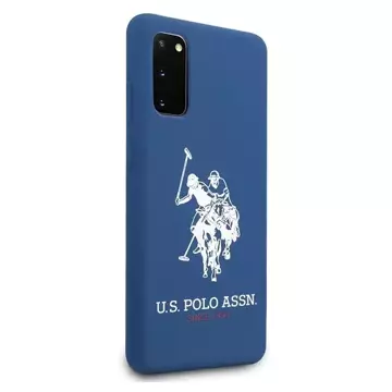 US Polo Silicone Collection Handyhülle für Samsung Galaxy S20 Navy/Navy