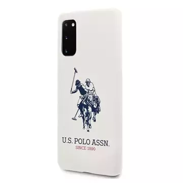 US Polo Silicone Collection Handyhülle für Samsung Galaxy S20 weiß/weiß