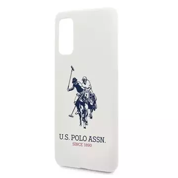 US Polo Silicone Collection Handyhülle für Samsung Galaxy S20 weiß/weiß