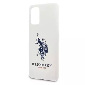 US Polo Silicone Collection Samsung Galaxy S20 Plus Handyhülle weiß/weiß