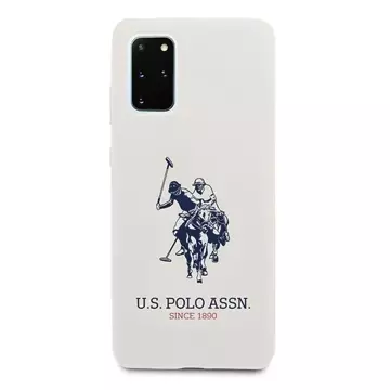 US Polo Silicone Collection Samsung Galaxy S20 Plus Handyhülle weiß/weiß