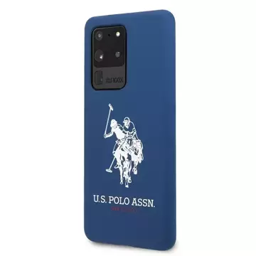 US Polo Silicone Collection Samsung Galaxy S20 Ultra Handyhülle marineblau/navy