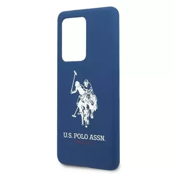 US Polo Silicone Collection Samsung Galaxy S20 Ultra Handyhülle marineblau/navy