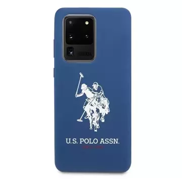 US Polo Silicone Collection Samsung Galaxy S20 Ultra Handyhülle marineblau/navy