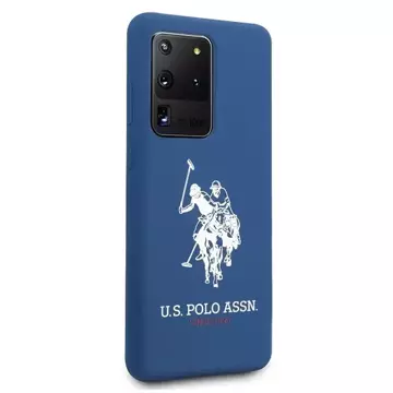 US Polo Silicone Collection Samsung Galaxy S20 Ultra Handyhülle marineblau/navy