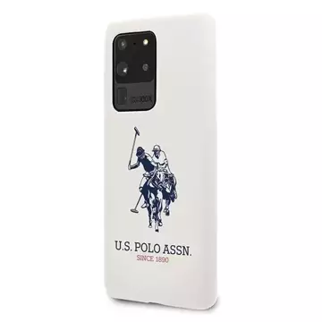 US Polo Silicone Collection Samsung Galaxy S20 Ultra Handyhülle weiß/weiß