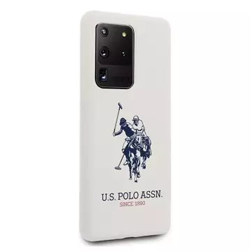 US Polo Silicone Collection Samsung Galaxy S20 Ultra Handyhülle weiß/weiß