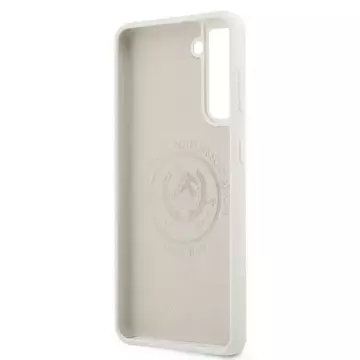 US Polo Silikon Logo Handyhülle für Samsung Galaxy S21 Plus weiß/weiß