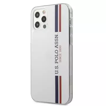 US Polo Tricolor Collection iPhone 12/12 Pro 6,1" Handyhülle Weiss weiss