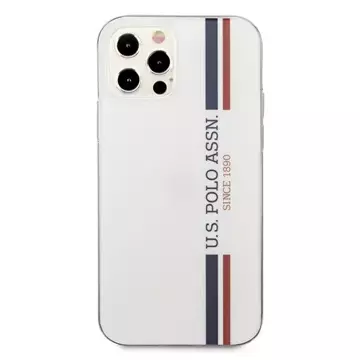 US Polo Tricolor Collection iPhone 12/12 Pro 6,1" Handyhülle Weiss weiss