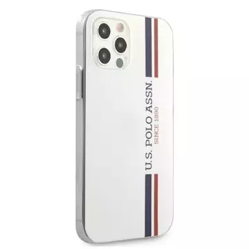 US Polo Tricolor Collection iPhone 12/12 Pro 6,1" Handyhülle Weiss weiss