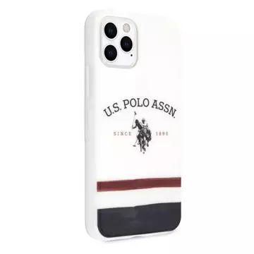 US Polo Tricolor Pattern Collection iPhone 11 Pro weiß/weiße Handyhülle