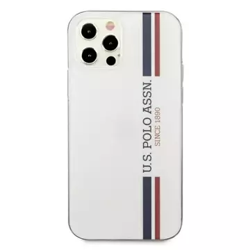 US Polo USHCP12LPCUSSWH Handyhülle für Apple iPhone 12 Pro Max weiß/weiß Tricolor Collection