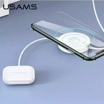 USAMS Induktives Ladegerät US-CC096 10W mit Lightning-Kabel schwarz/schwarz CC96WH01