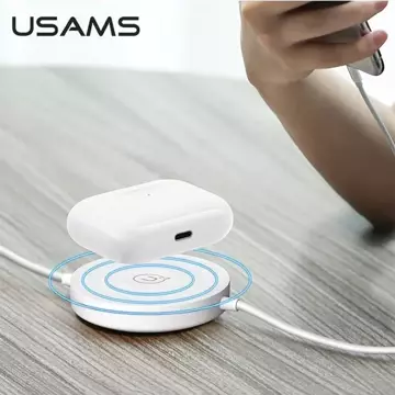 USAMS Induktives Ladegerät US-CC096 10W mit Lightning-Kabel schwarz/schwarz CC96WH01