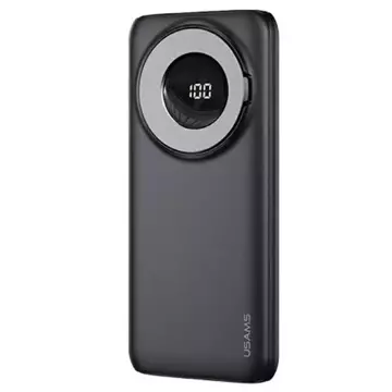 USAMS Powerbank PB62 10000mAh 20W QC3.0 PD Magnetic Wireless Fast Charge Czarny/Schwarz 10KCD17101 (US-CD171)