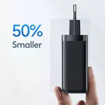 USAMS Wandladegerät 1xUSB-C 1xUSB T47 65W PD Fast Charging Super Si weiß/weiß CC153TC02 (US-CC153)