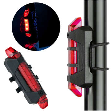 USB Alogy Fahrradrücklicht Blinklicht für Fahrradrücklicht Rot