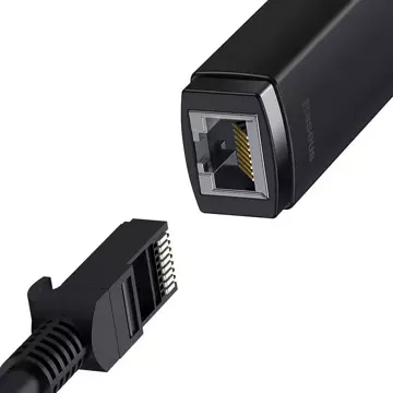 USB-C-zu-RJ45-Netzwerkadapter der Baseus Lite-Serie (schwarz)