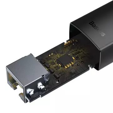 USB-C-zu-RJ45-Netzwerkadapter der Baseus Lite-Serie (schwarz)