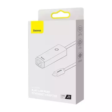 USB-C-zu-RJ45-Netzwerkadapter der Baseus Lite-Serie (schwarz)