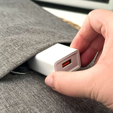 USB-Wandladekabel USB-C Typ C 1 m für iPhone 15 schnell 2,4 A 12 W Denmen Weiß