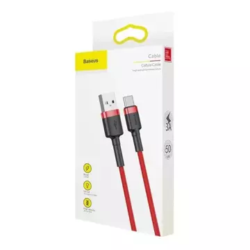 USB zu USB-C Kabel Baseus Cafule 3A 0,5m (rot)