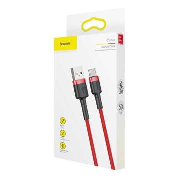 USB zu USB-C Kabel Baseus Cafule 3A 1m (rot)