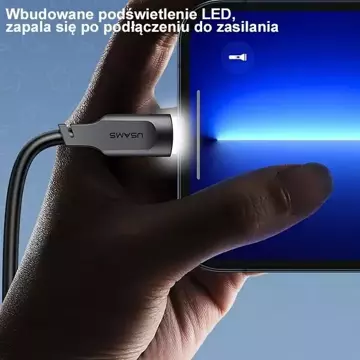 USMAS USB-C auf Lightning PD Schnellladekabel 1,2 m weiß