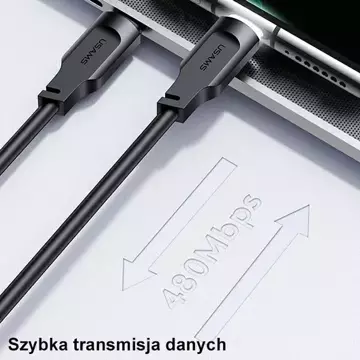 USMAS USB-C auf USB-C PD Schnellladekabel 1,2 m schwarz