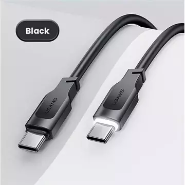 USMAS USB-C auf USB-C PD Schnellladekabel 1,2 m schwarz