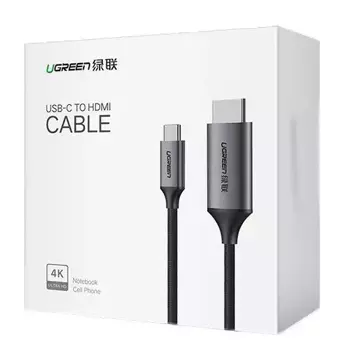 Ugreen Kabel HDMI - USB Typ C 4K 60 Hz 1,5 m schwarz-grau (MM142 50570)