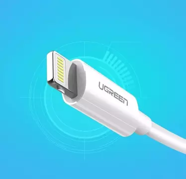 Ugreen Kabel USB - Lightning MFI 2m 2.4A weiß (20730)