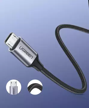 Ugreen Kabel USB - Micro USB 1m grau (60146)