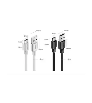 Ugreen Kabel USB - USB Type C 2 A 2m schwarz (60118)