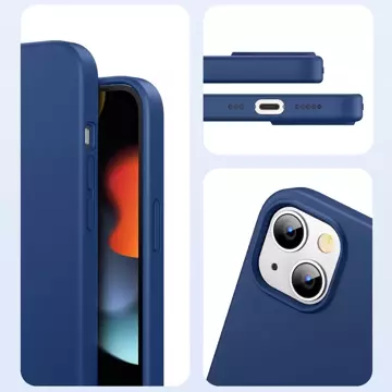 Ugreen Protective Silicone Case Rubber Flexible Silicone Cover iPhone 13 Blau