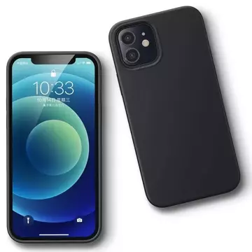 Ugreen Protective Silicone Case gummierte flexible Silikonhülle für iPhone 12 mini schwarz