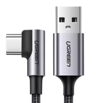 Ugreen abgewinkeltes Kabel USB - USB Type C 2m 3A grau (50942)