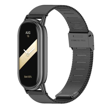 Uhrenarmband Smartwatch-Band 15 mm für Xiaomi Mi Band 8/8 NFC / 9/9 NFC Schwarz