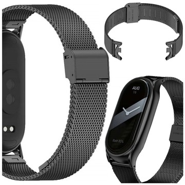 Uhrenarmband Smartwatch-Band 15 mm für Xiaomi Mi Band 8/8 NFC / 9/9 NFC Schwarz