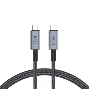 UltraBoost Max USB 4.0 8k 40 Gbit/s Typ-C-Kabel PD240W 100 cm Grau