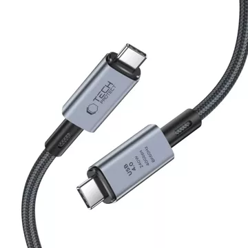 UltraBoost Max USB 4.0 8k 40 Gbit/s Typ-C-Kabel PD240W 100 cm Grau