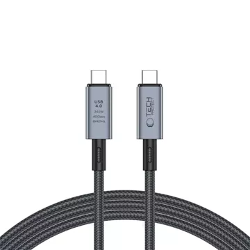 UltraBoost Max USB 4.0 8k 40 Gbit/s Typ-C-Kabel PD240W 200 cm Grau