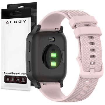 Universal Alogy Armband mit Schnalle für Smartwatch 18mm rosa