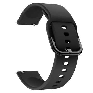 Universal Alogy Strap mit Schnalle für 20 mm schwarze Smartwatch